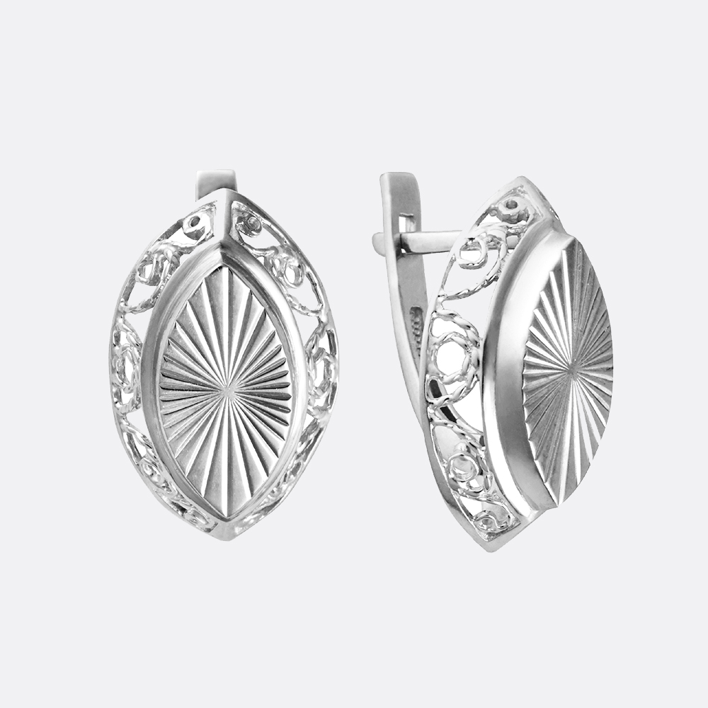 картинка Серьги Ювелирный дом АВРОРА из серебра 925 пробы от ювелирной компании Арт