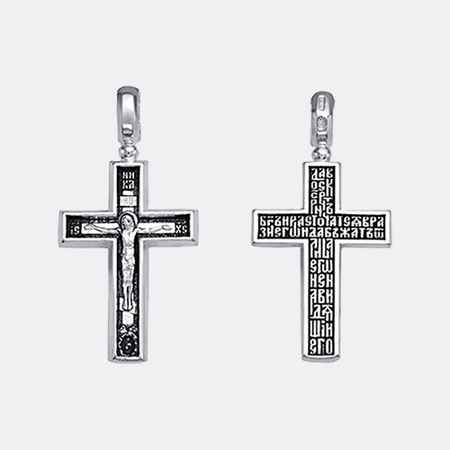 картинка Крест Вознесенский ювелирный завод из серебра 925 пробы от ювелирной компании Арт