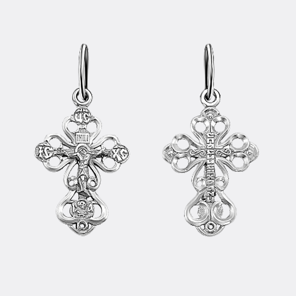 картинка Крест Вознесенский ювелирный завод из серебра 925 пробы от ювелирной компании Арт