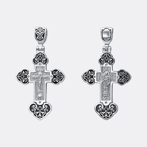 картинка Крест Вознесенский ювелирный завод из серебра 925 пробы от ювелирной компании Арт