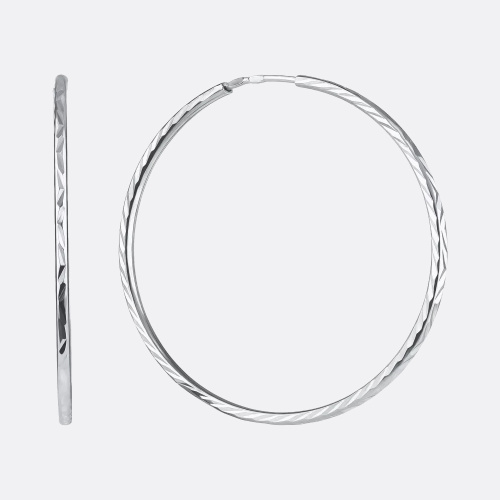 картинка Серьги-конго из серебра 925 пробы от ювелирной компании Арт