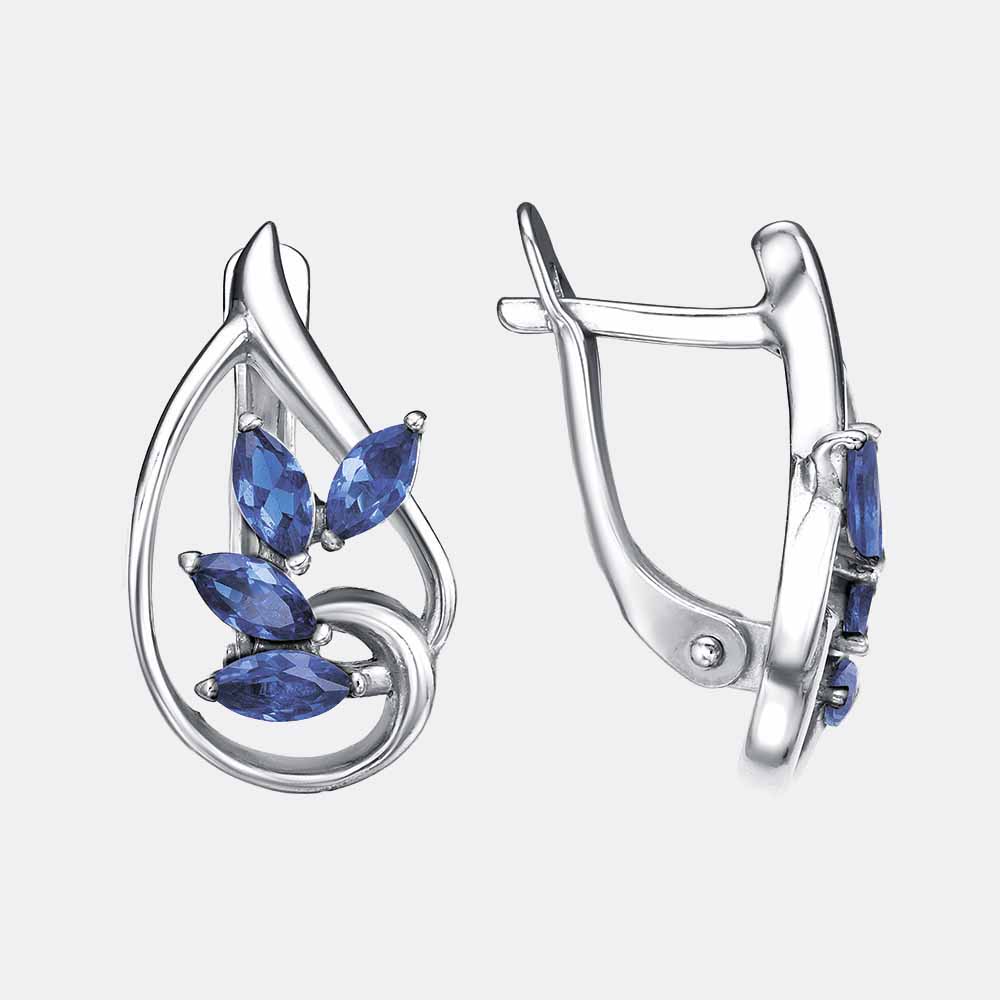 картинка Серьги Ювелирный завод "КРАСНАЯ ПРЕСНЯ" из серебра 925 пробы от ювелирной компании Арт