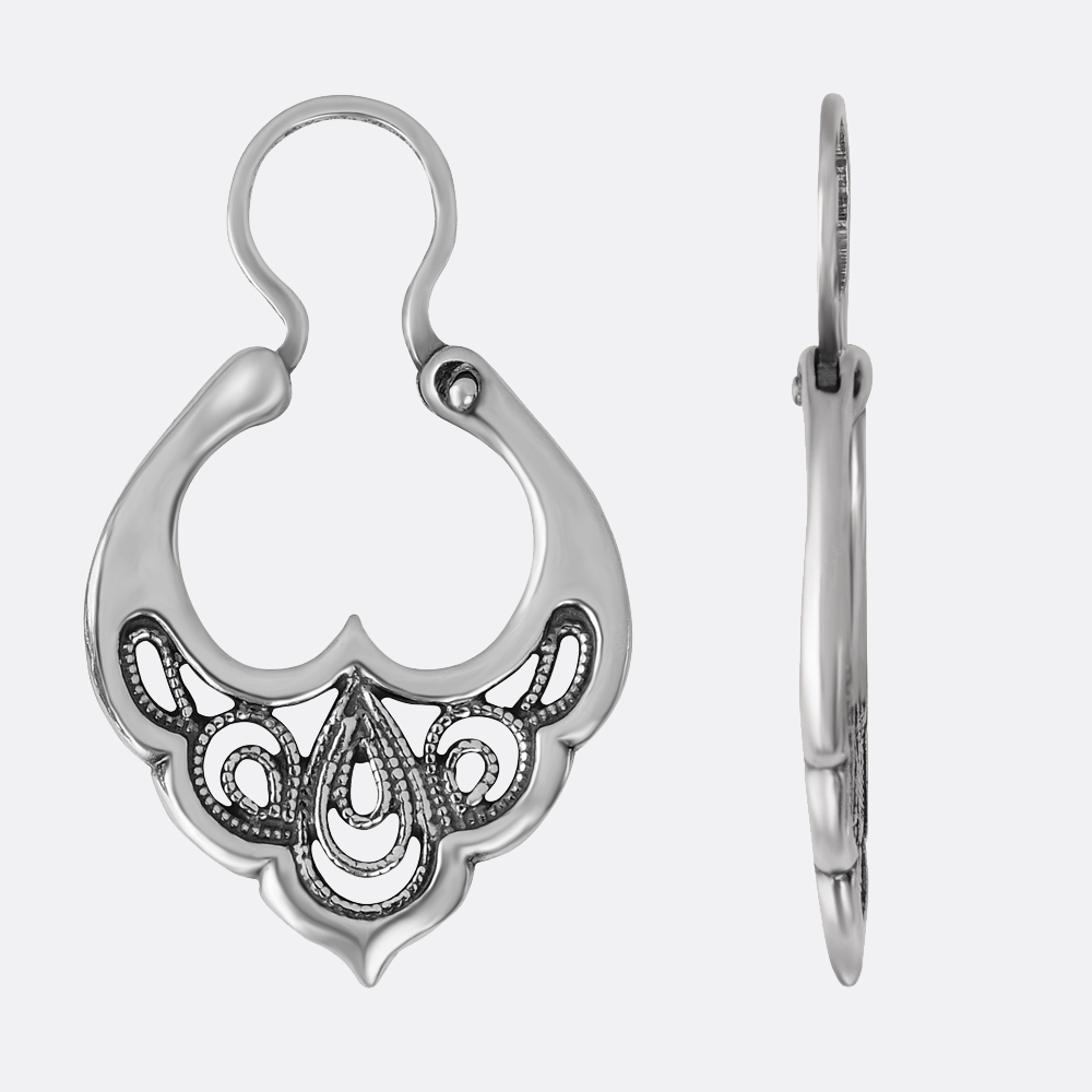 картинка Серьги Ювелирный завод "КРАСНАЯ ПРЕСНЯ" из серебра 925 пробы от ювелирной компании Арт