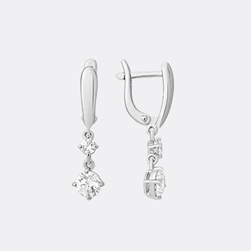 картинка Серьги Завод ювелирных украшений EFREMOV из серебра 925 пробы от ювелирной компании Арт