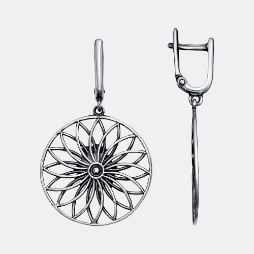 картинка Серьги Ювелирный завод "КРАСНАЯ ПРЕСНЯ" из серебра 925 пробы от ювелирной компании Арт