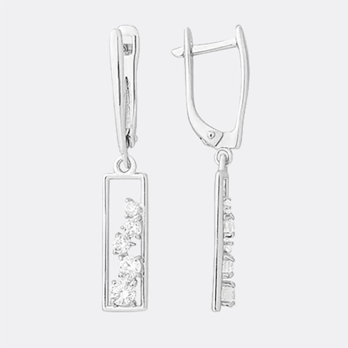 картинка Серьги Завод ювелирных украшений EFREMOV из серебра 925 пробы от ювелирной компании Арт