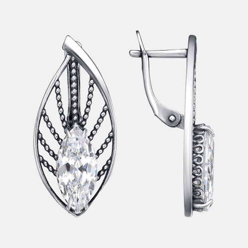 картинка Серьги Ювелирный завод "КРАСНАЯ ПРЕСНЯ" из серебра 925 пробы от ювелирной компании Арт