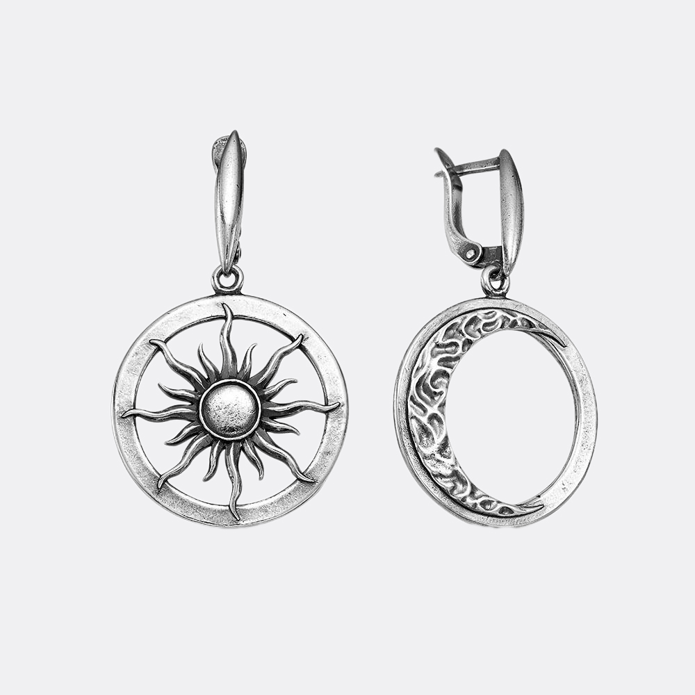 картинка Серьги Ювелирный завод "КРАСНАЯ ПРЕСНЯ" из серебра 925 пробы от ювелирной компании Арт