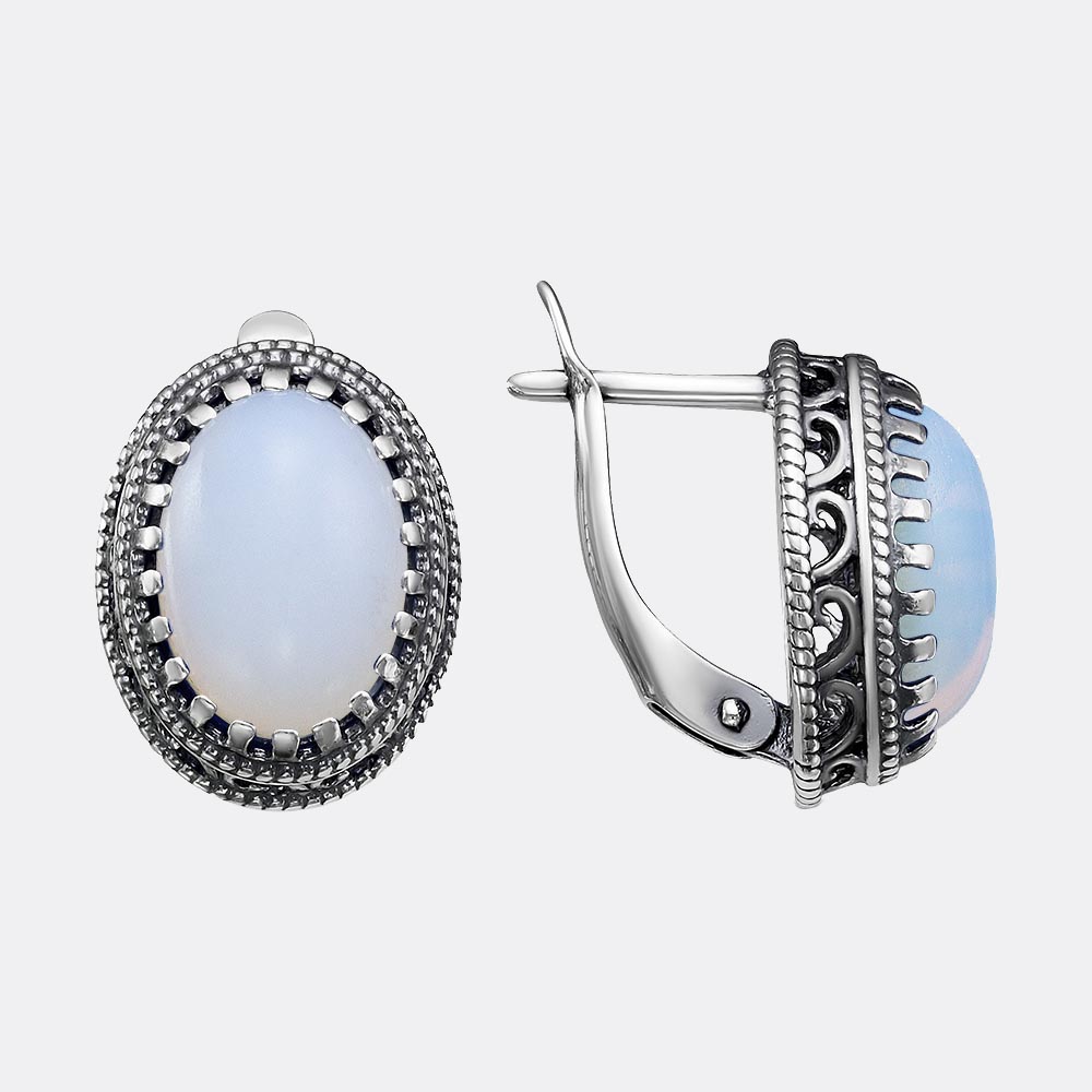 картинка Серьги Ювелирный завод "КРАСНАЯ ПРЕСНЯ" из серебра 925 пробы от ювелирной компании Арт