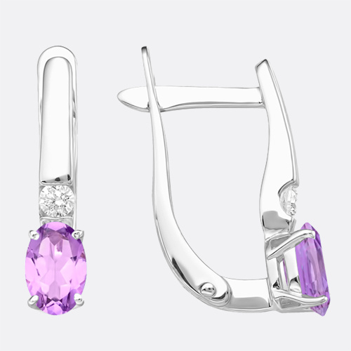 картинка Серьги из серебра 925 пробы от ювелирной компании Арт