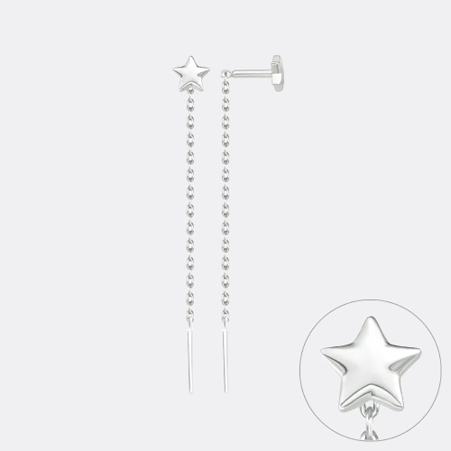 картинка Серьги из серебра 925 пробы от ювелирной компании Арт